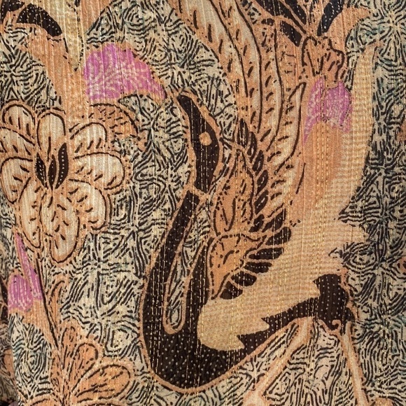 Ulla Johnson Silk-Blend Ruffle Floral Lara Blouse in Ivory, Size 0 - Picture 14 of 14